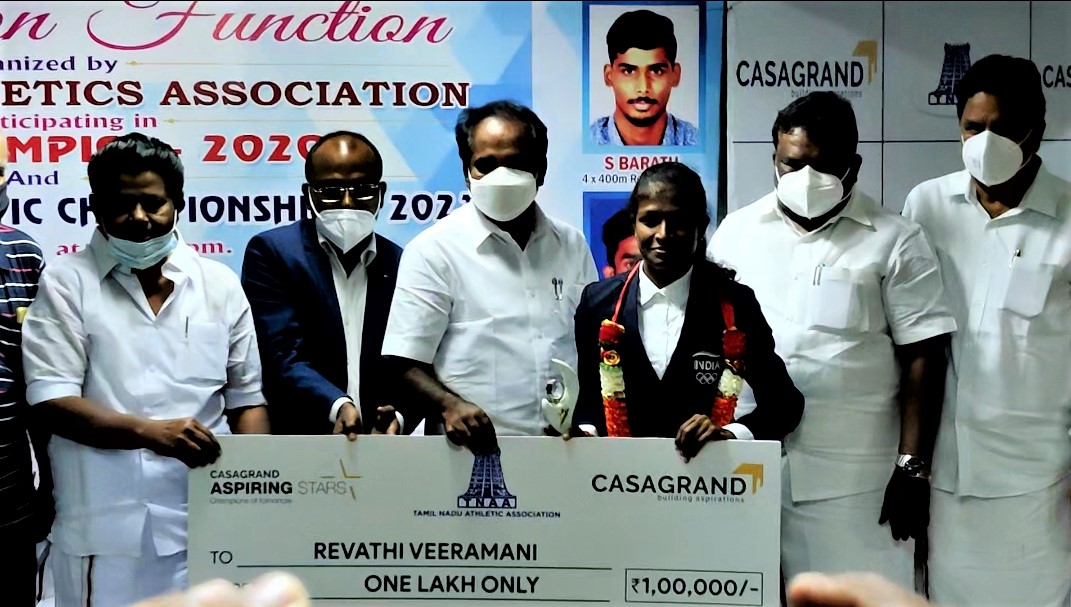 CASAGRAND in Association with Tamil Nadu Athletic Association Honors the Olympians of Tamil Nadu 3