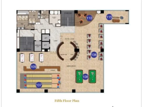 Casagrand Mercury Club House Fifth Floor Plan