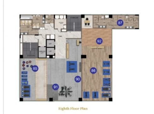 Casagrand Mercury Club House Eighth Floor Plan