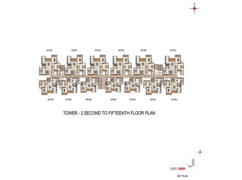 Casagrand Casablanca Tower 2 Second to Fifteenth Floor Plan