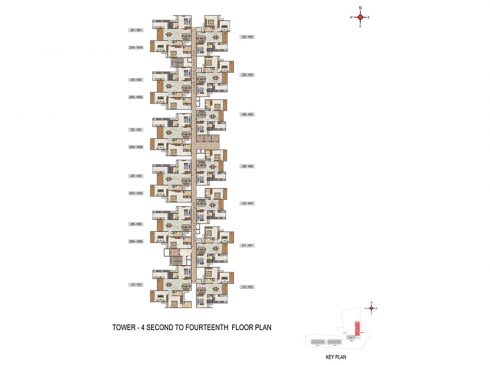 Casagrand Casablanca Tower 4 Second to Fourteenth Floor Plan