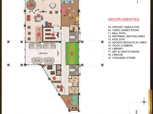 Casagrand Casablanca Club House First Floor Plan