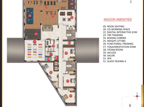 Casagrand Casablanca Club House Third Floor Plan