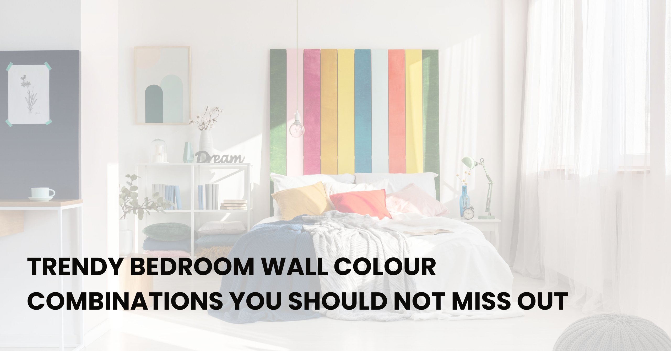 bedroom wall colour combination